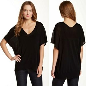 Vince navy knit v-neck drapey sweater